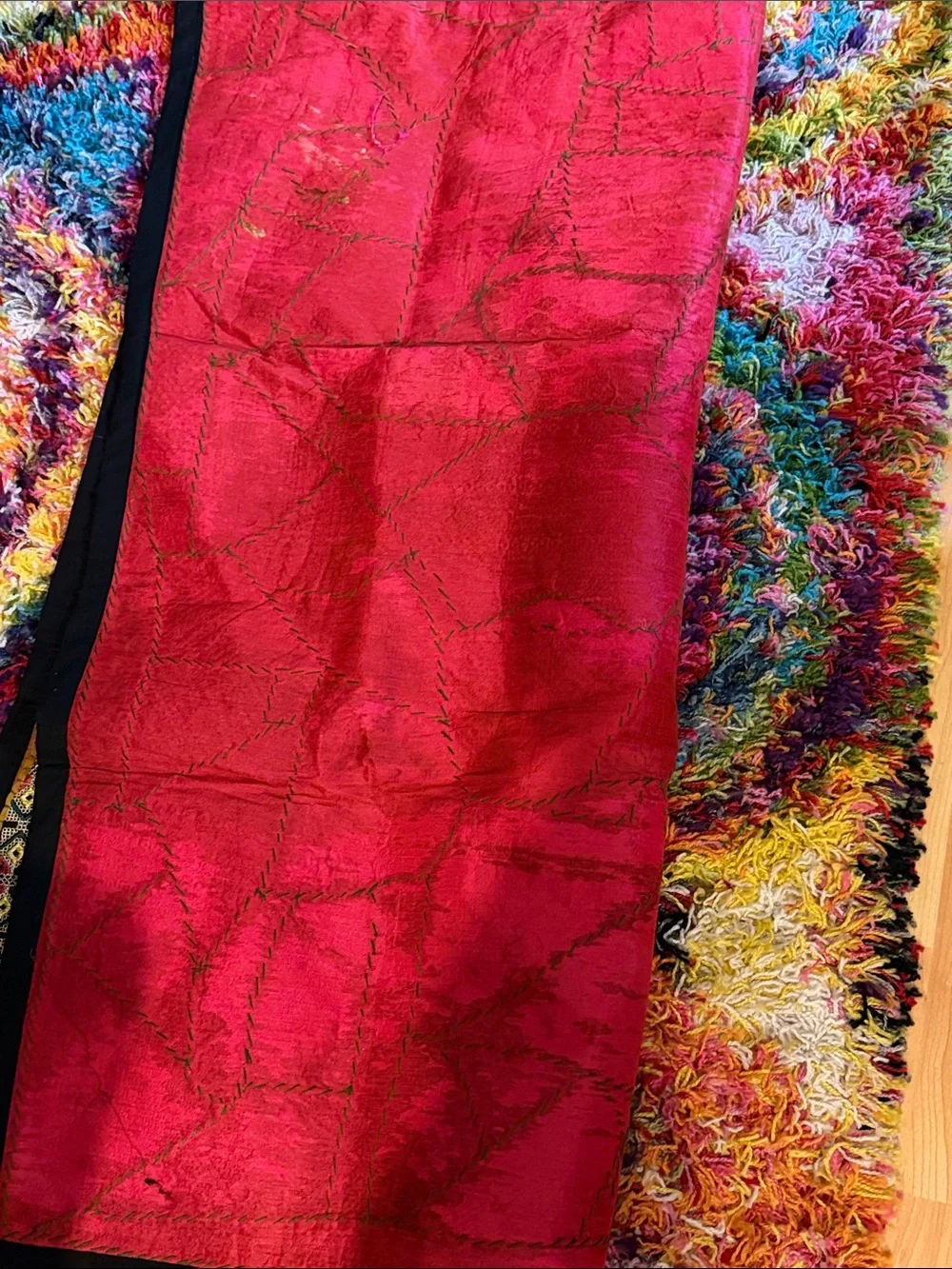 Vintage Indian Patchwork Wall Hanging Tapestry, 3x5, by Karma Highway wall decor